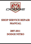 2007-2011 DODGE NITRO SHOP SERVICE REPAIR MANUAL - PDF