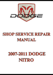 2007-2011 DODGE NITRO SHOP SERVICE REPAIR MANUAL - PDF