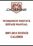 2007-2012 DODGE CALIBER WORKSHOP SERVICE REPAIR MANUAL - PDF