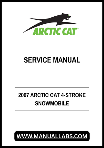 Unlock the full potential of your 2007 Arctic Cat snowmobile with our comprehensive 4-Stroke Service Manual in PDF format. This essential guide is designed to provide you with detailed instructions, diagrams, and troubleshooting tips to keep your snowmobile running smoothly all season long.
