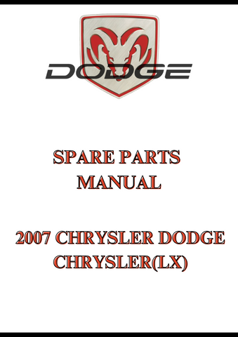 2007 CHRYSLER DODGE CHRYSLER(LX) SPARE PARTS MANUAL - PDF