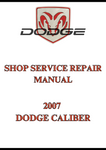 2007 DODGE CALIBER SHOP SERVICE REPAIR MANUAL - PDF