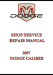 2007 DODGE CALIBER SHOP SERVICE REPAIR MANUAL - PDF