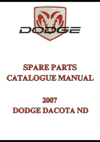 2007 DODGE DACOTA ND SPARE PARTS CATALOGUE MANUAL - PDF