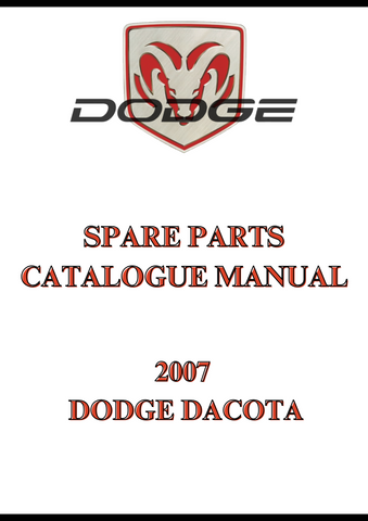 2007 DODGE DACOTA SPARE PARTS CATALOGUE MANUAL - PDF