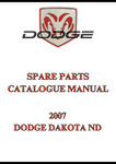 2007 DODGE DAKOTA ND SPARE PARTS CATALOGUE MANUAL - PDF