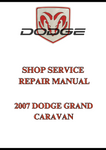 2007 DODGE GRAND CARAVAN SHOP SERVICE REPAIR MANUAL - PDF