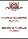 2007 DODGE NITRO ALL MODELS SHOP SERVICE REPAIR MANUAL - PDF