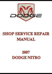 2007 DODGE NITRO SHOP SERVICE REPAIR MANUAL - PDF