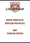 2007 DODGE NITRO SHOP SERVICE REPAIR MANUAL - PDF