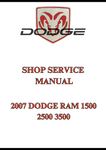 2007 DODGE RAM 1500 2500 3500 SHOP SERVICE MANUAL - PDF