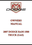 2007 DODGE RAM 1500 TRUCK (GAS) OWNERS MANUAL - PDF