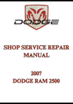 2007 DODGE RAM 2500 SHOP SERVICE REPAIR MANUAL - PDF