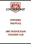 2007 DODGE RAM CHASSIS CAB OWNERS MANUAL - PDF