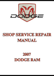 2007 DODGE RAM SHOP SERVICE REPAIR MANUAL - PDF