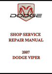 2007 DODGE VIPER SHOP SERVICE REPAIR MANUAL - PDF