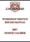2007 DODGE CALIBER WORKSHOP SERVICE REPAIR MANUAL - PDF
