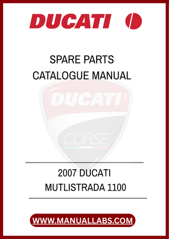 DON'T MISS OUT ON THE OPPORTUNITY TO MAINTAIN YOUR BIKE WITH CONFIDENCE. PURCHASE THE 2007 DUCATI MULTISTRADA 1100 SPARE PARTS CATALOGUE MANUAL TODAY AND ENSURE