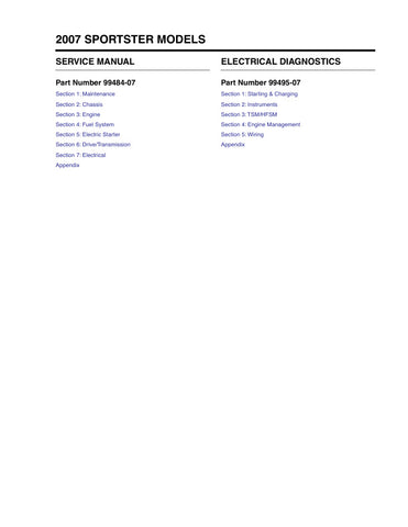 Unlock the full potential of your 2007 Harley-Davidson Sportster with the comprehensive Electrical Diagnostic Service Manual (99484-07) in PDF format. This essential guide provides detailed troubleshooting techniques, wiring diagrams, and step-by-step instructions to help you diagnose and resolve electrical issues with confidence. Whether you're a seasoned mechanic or a DIY enthusiast, this manual is your go-to resource for maintaining your bike's performance and ensuring a smooth ride. Don't miss out on
