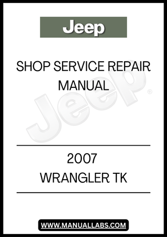 REV UP YOUR DIY SKILLS WITH THE 2007 JEEP WRANGLER TK SHOP SERVICE REPAIR MANUAL. THIS COMPREHENSIVE GUIDE IS DESIGNED SPECIFICALLY FOR JEEP ENTHUSIASTS AND MECHANICS ALIKE, PROVIDING DETAILED INSTRUCTIONS AND DIAGRAMS TO TACKLE ANY REPAIR OR MAINTENANCE TASK WITH CONFIDENCE.
