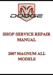 2007 MAGNUM ALL MODELS SHOP SERVICE REPAIR MANUAL - PDF