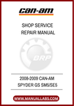 DON'T LET MECHANICAL ISSUES HOLD YOU BACK FROM ENJOYING YOUR RIDE. INVEST IN THE 2008-2009 CAN-AM SPYDER GS SHOP SERVICE REPAIR MANUAL TODAY AND EXPERIENCE THE PEACE OF MIND THAT COMES WITH HAVING EXPERT GUIDANCE READILY AVAILABLE. DOWNLOAD YOUR PDF FILE NOW AND KEEP YOUR SPYDER RUNNING SMOOTHLY FOR YEARS TO COME!