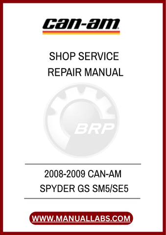 DON'T LET MECHANICAL ISSUES HOLD YOU BACK FROM ENJOYING YOUR RIDE. INVEST IN THE 2008-2009 CAN-AM SPYDER GS SHOP SERVICE REPAIR MANUAL TODAY AND EXPERIENCE THE PEACE OF MIND THAT COMES WITH HAVING EXPERT GUIDANCE READILY AVAILABLE. DOWNLOAD YOUR PDF FILE NOW AND KEEP YOUR SPYDER RUNNING SMOOTHLY FOR YEARS TO COME!