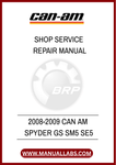 DON'T LET MECHANICAL ISSUES HOLD YOU BACK FROM ENJOYING YOUR RIDE. INVEST IN THE 2008-2009 CAN-AM SPYDER GS SHOP SERVICE REPAIR MANUAL TODAY AND EMPOWER YOURSELF WITH.