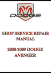2008-2009 DODGE AVENGER SHOP SERVICE REPAIR MANUAL - PDF