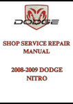 2008-2009 DODGE NITRO SHOP SERVICE REPAIR MANUAL - PDF