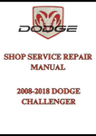 2008-2018 DODGE CHALLENGER SHOP SERVICE REPAIR MANUAL - PDF