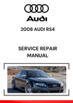 The 2008 Audi RS4 service repair manual is a detailed guide designed to help technicians and Audi owners maintain and repair the high-performance RS4 model.
