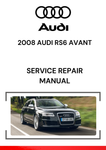 The 2008 Audi RS6 Avant service repair manual is a comprehensive guide intended to assist technicians and Audi RS6 Avant owners in maintaining and repairing the high-performance wagon.