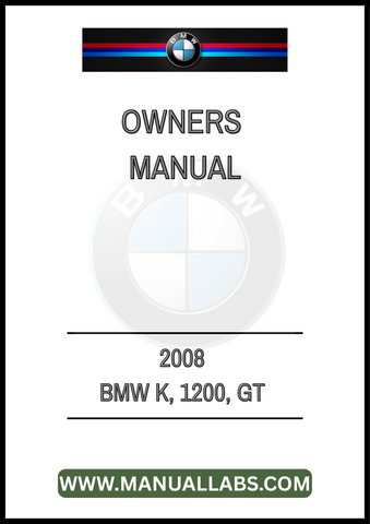DON'T MISS OUT ON THE OPPORTUNITY TO OWN THIS ESSENTIAL GUIDE. EQUIP YOURSELF WITH THE KNOWLEDGE TO MAINTAIN YOUR BIKE AND ENJOY EVERY RIDE TO THE FULLEST. PURCHASE YOUR 2008 BMW K 1200 GT OWNER'S MANUAL TODAY AND RIDE WITH CONFIDENCE!