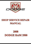 2008 DODGE RAM 3500 SHOP SERVICE REPAIR MANUAL - PDF