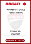 DON'T LET A MINOR ISSUE TURN INTO A MAJOR SETBACK. EQUIP YOURSELF WITH THE ULTIMATE RESOURCE FOR YOUR DUCATI 1098 AND 1098S. DOWNLOAD YOUR PDF MANUAL TODAY AND EXPERIENCE