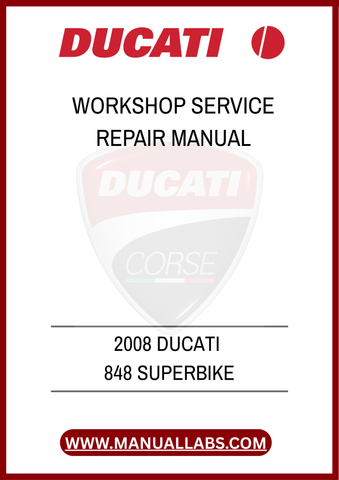 DON'T LET A MINOR ISSUE TURN INTO A MAJOR SETBACK. EQUIP YOURSELF WITH THE ULTIMATE RESOURCE FOR YOUR DUCATI 848 AND EXPERIENCE THE SATISFACTION OF MAINTAINING YOUR