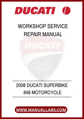 DON'T LET MINOR ISSUES TURN INTO MAJOR PROBLEMS. INVEST IN THE 2008 DUCATI SUPERBIKE 848 WORKSHOP SERVICE REPAIR MANUAL TODAY AND ENSURE YOUR MOTORCYCLE RUNS SMOOTHLY