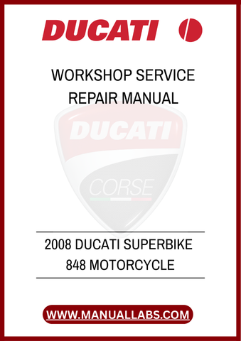 DON'T LET MINOR ISSUES TURN INTO MAJOR PROBLEMS. INVEST IN THE 2008 DUCATI SUPERBIKE 848 WORKSHOP SERVICE REPAIR MANUAL TODAY AND ENSURE YOUR MOTORCYCLE RUNS SMOOTHLY