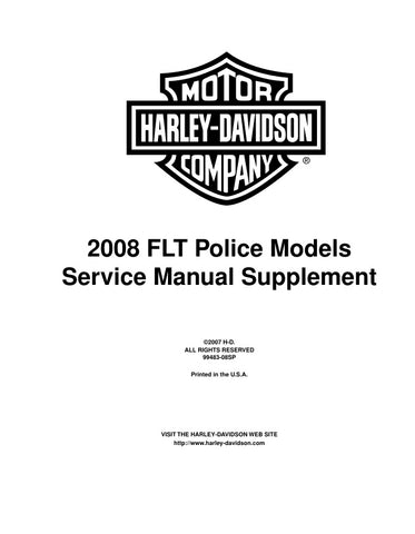 Unlock the full potential of your 2008 Harley-Davidson FLT Police motorcycle with the comprehensive Supplement Service Manual (99483-08SP) in PDF format. This essential guide provides detailed maintenance procedures, troubleshooting tips, and specifications tailored specifically for police models, ensuring your bike runs smoothly and efficiently. With easy navigation and clear illustrations, this manual is a must-have for any dedicated rider or mechanic looking to keep their Harley in top condition. Don't m