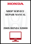 2008 HONDA S2000 SHOP SERVICE REPAIR MANUAL - PDF