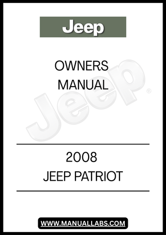 DISCOVER THE ESSENTIAL GUIDE FOR YOUR 2008 JEEP PATRIOT WITH THIS COMPREHENSIVE OWNER'S MANUAL. DESIGNED TO PROVIDE YOU WITH ALL THE INFORMATION YOU NEED, THIS MANUAL COVERS EVERYTHING FROM VEHICLE SPECIFICATIONS TO MAINTENANCE TIPS, ENSURING YOU GET THE MOST OUT OF YOUR DRIVING EXPERIENCE.