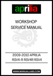 UNLOCK THE FULL POTENTIAL OF YOUR 2009-2010 APRILIA RSV4-R WITH OUR COMPREHENSIVE WORKSHOP SERVICE MANUAL IN PDF FORMAT. THIS ESSENTIAL GUIDE IS DESIGNED FOR BOTH SEASONED MECHANICS AND PASSIONATE DIY ENTHUSIASTS, PROVIDING DETAILED INSTRUCTIONS AND INSIGHTS TO KEEP YOUR MOTORCYCLE IN PEAK CONDITION.