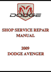 2009 DODGE AVENGER SHOP SERVICE REPAIR MANUAL - PDF