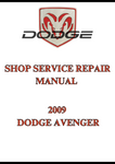 2009 DODGE AVENGER SHOP SERVICE REPAIR MANUAL - PDF