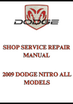 2009 DODGE NITRO ALL MODELS SHOP SERVICE REPAIR MANUAL - PDF