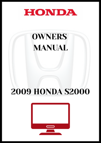 2009 HONDA S2000 OWNERS MANUAL - PDF