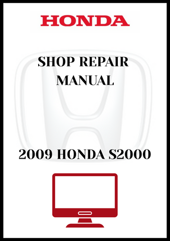 2009 HONDA S2000 SHOP SERVICE REPAIR MANUAL - PDF