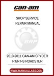 DON'T LET MINOR ISSUES TURN INTO MAJOR PROBLEMS. INVEST IN THE 2010-2011 CAN-AM SPYDER RT/RT-S ROADSTER SHOP SERVICE REPAIR MANUAL TODAY AND TAKE CONTROL OF YOUR VEHICLE'S.