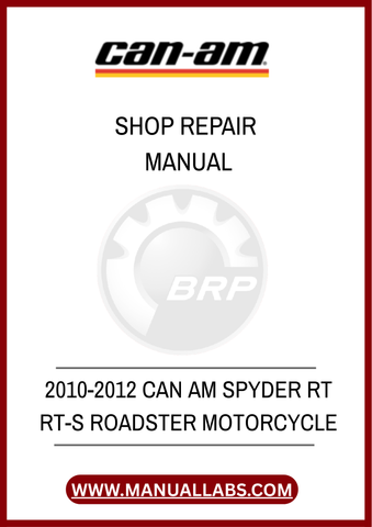 DON'T LET MECHANICAL ISSUES HOLD YOU BACK. INVEST IN THE 2010-2012 CAN-AM SPYDER RT RT-S ROADSTER MOTORCYCLE SHOP REPAIR MANUAL TODAY AND TAKE CONTROL OF YOUR MOTORCYCLE'S MAINTENANCE. DOWNLOAD YOUR PDF FILE NOW AND RIDE WITH PEACE OF MIND, KNOWING YOU HAVE THE KNOWLEDGE TO TACKLE ANY CHALLENGE THAT COMES YOUR WAY.